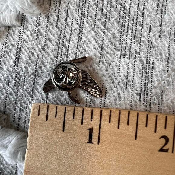 Yellow and White Banana Hat Scarf Bag Lapel pin - Picture 3 of 3